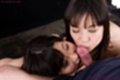 Licking cock shaft girlfriend kissing cock head